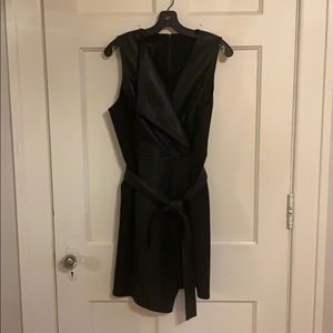 NWOT BCBGMAXARIA Leather Wrap Dress